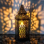 Lanterns, trays, and tea sets that capture the intricate beauty of brass and metalwork, reflecting Morocco’s artisanal mastery.